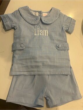 Stitchy Fish Boys Short Set